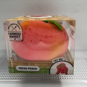 Fresh peach squishy fidget toy